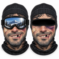 Frostface Black Eye Benny Hood with and without ski goggles
