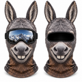 Frostface Donkey Business Hood with and without ski goggles