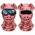 Frostface Mud Pig Hood with and without ski goggles