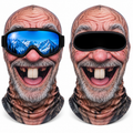 Frostface One Tooth Tony Hood with and without ski goggles
