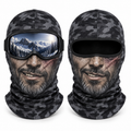 Frostface Scarface Sid Hood with and without ski goggles
